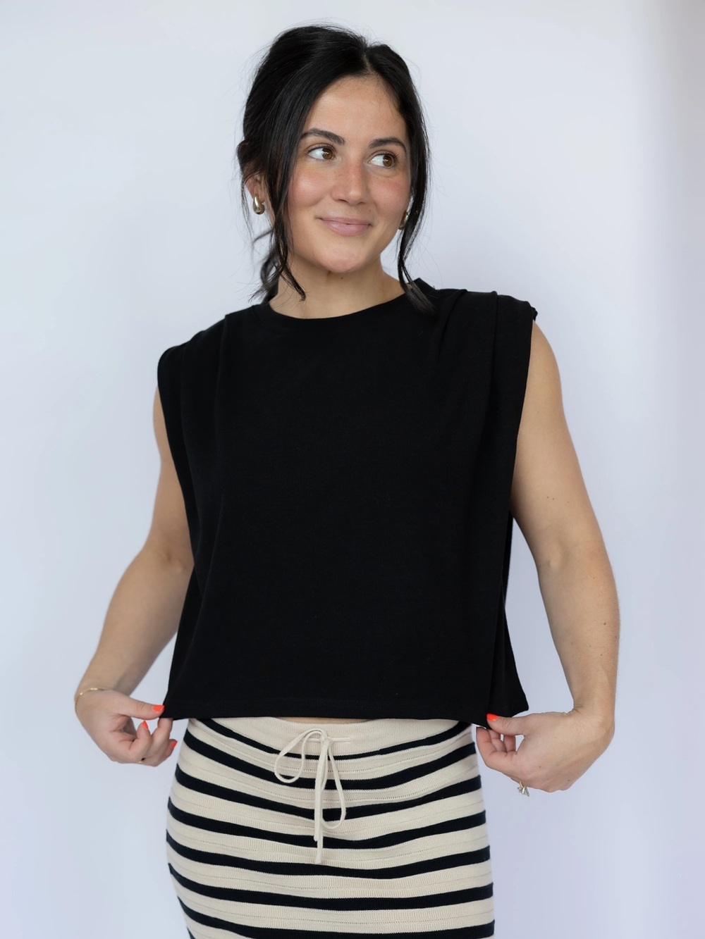 Statuesque Shirred Tank